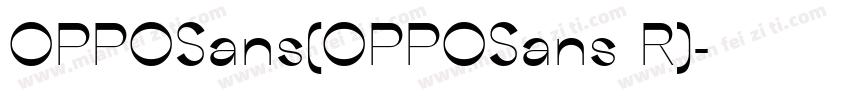 OPPOSans(OPPOSans R)字体转换